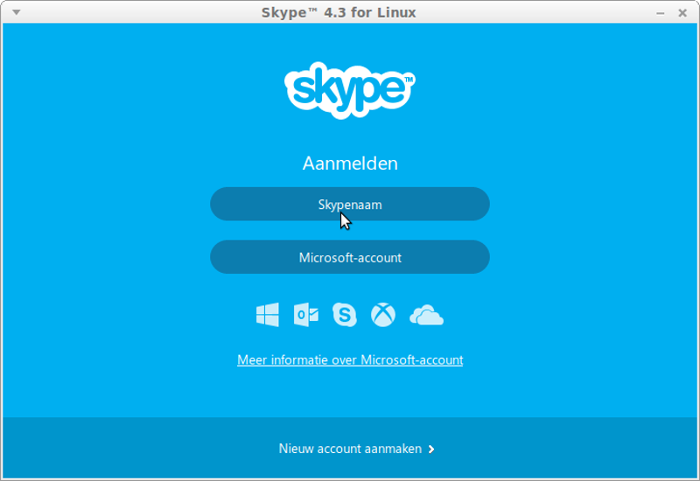 Aanmelden bij Skype